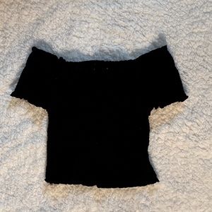Black strapless shirt